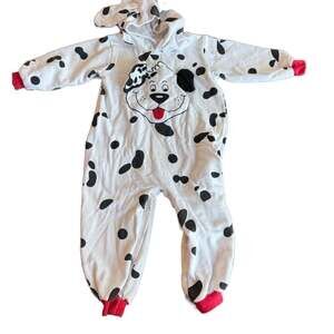 Vintage Dalmatian Puppy Dog Halloween Costume Romper Jumpsuit 3T